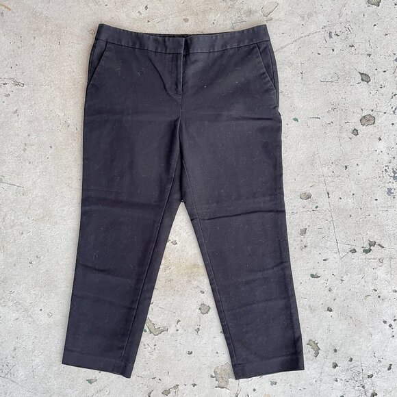 Vince Camuto Straight Leg Black Cropped Trousers - Picture 4 of 6